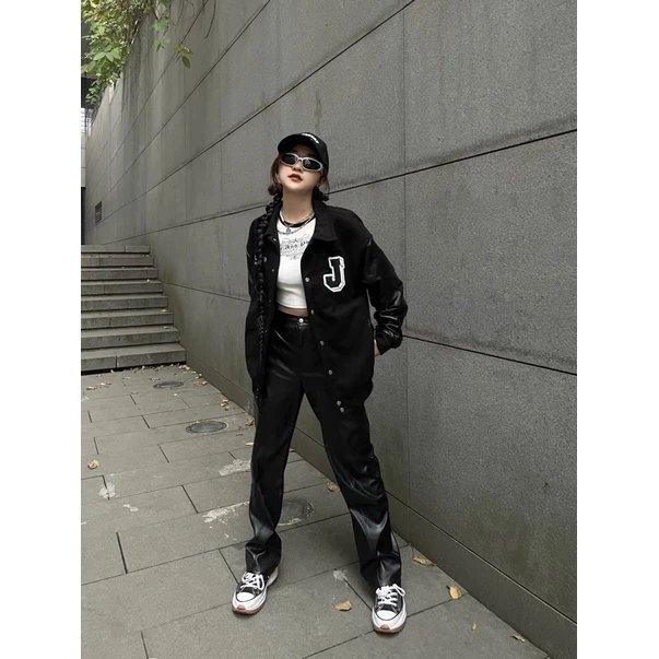 Ảnh minh họa Áo khoác Varsity JOGGER Dạ Phối Tay Da Cao Cấp Chần Bông 3 Lớp chính hãng - Giá tốt Ảnh minh họa Áo khoác Varsity JOGGER Dạ Phối Tay Da Cao Cấp Chần Bông 3 Lớp chính hãng - Giá tốt