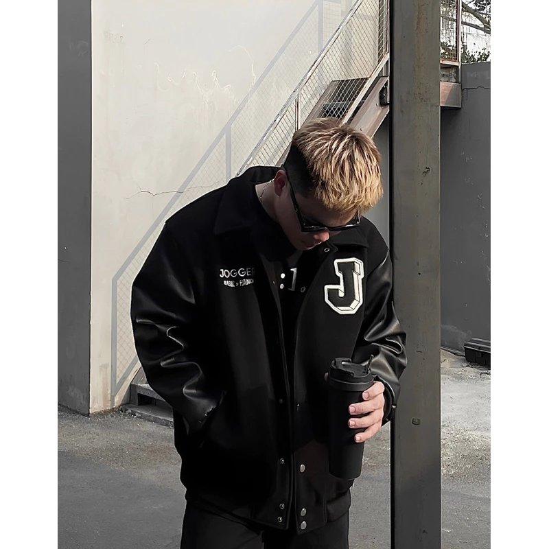 Ảnh minh họa Áo khoác Varsity JOGGER Dạ Phối Tay Da Cao Cấp Chần Bông 3 Lớp chính hãng - Giá tốt Ảnh minh họa Áo khoác Varsity JOGGER Dạ Phối Tay Da Cao Cấp Chần Bông 3 Lớp chính hãng - Giá tốt