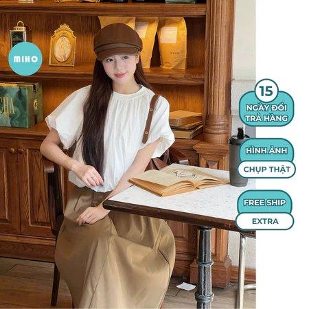 Ảnh minh họa Áo kiểu dáng bồng cổ chun Miho House chính hãng - Giá tốt Ảnh minh họa Áo kiểu dáng bồng cổ chun Miho House chính hãng - Giá tốt