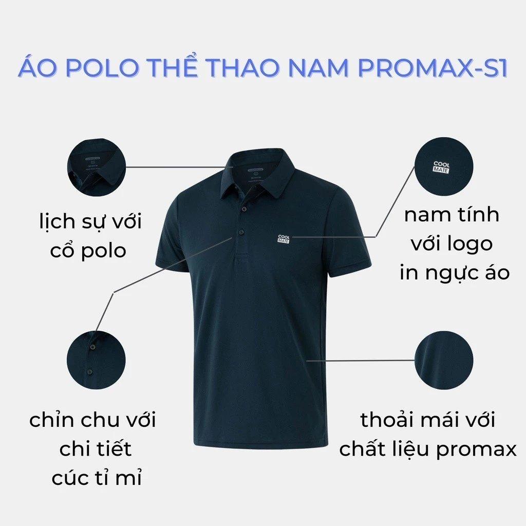 Ảnh minh họa Áo Polo thể thao nam ProMax S1 Logo Coolmate chính hãng - Giá tốt Ảnh minh họa Áo Polo thể thao nam ProMax S1 Logo Coolmate chính hãng - Giá tốt