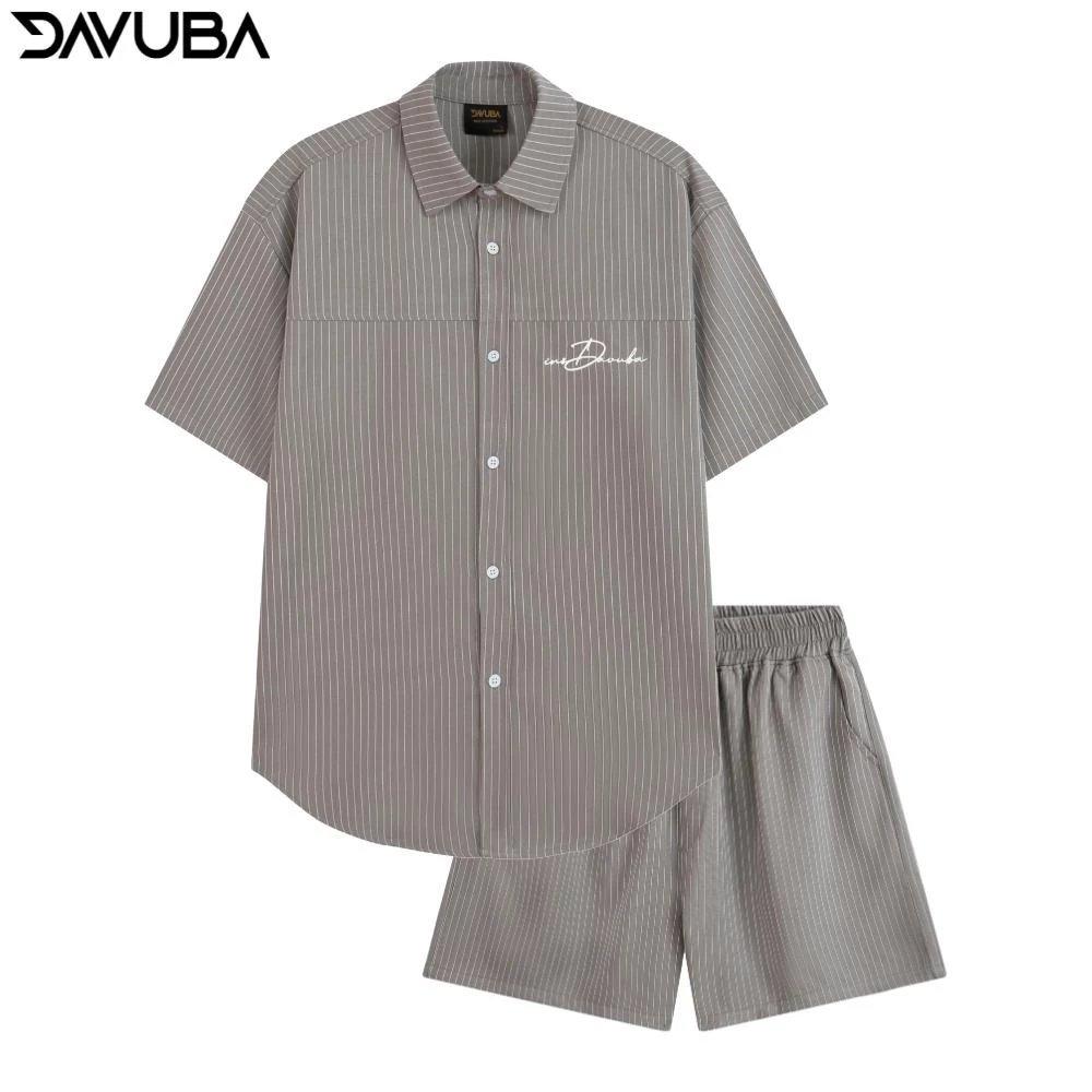 Ảnh minh họa Bộ quần áo DAVUBA kẻ sọc cộc tay nam nữ logo thêu SM130 chính hãng - Giá tốt Ảnh minh họa Bộ quần áo DAVUBA kẻ sọc cộc tay nam nữ logo thêu SM130 chính hãng - Giá tốt