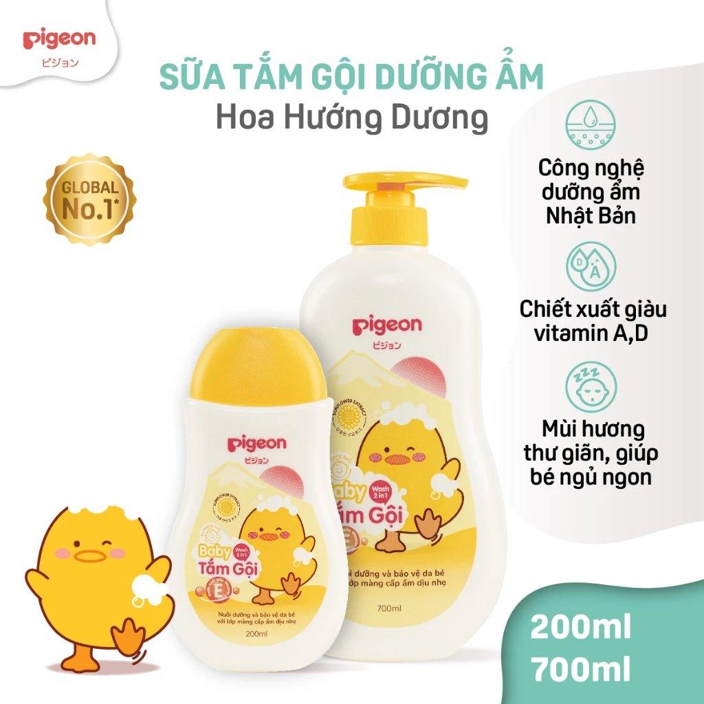 Ảnh minh họa Tắm Gội Dịu Nhẹ Pigeon Hương Hoa Hướng Dương 200ml/700ml chính hãng - Giá tốt Ảnh minh họa Tắm Gội Dịu Nhẹ Pigeon Hương Hoa Hướng Dương 200ml/700ml chính hãng - Giá tốt
